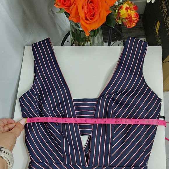 🔥Bebe Blue and White Dress. Size 00 - Picture 6 of 7